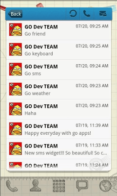 Capture d'écran de l'application Sketch Theme GO Launcher EX - #4
