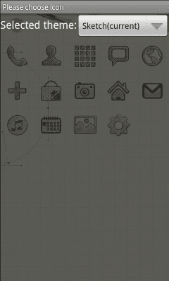 Capture d'écran de l'application Sketch Theme GO Launcher EX - #8