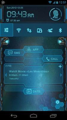 Capture d'écran de l'application EVA Toucher Theme GO Launcher - #2