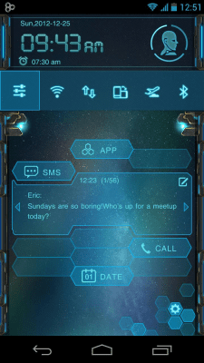 Capture d'écran de l'application EVA Toucher Theme GO Launcher - #4