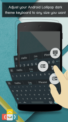Capture d'écran de l'application aitype Lollipop Keyboard theme - #3