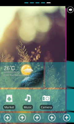 Capture d'écran de l'application WP7blue Theme GO Launcher EX - #3