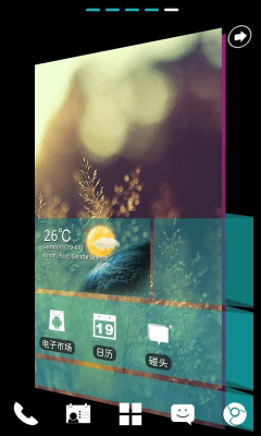 Capture d'écran de l'application WP7blue Theme GO Launcher EX - #4