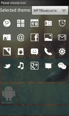 Capture d'écran de l'application WP7blue Theme GO Launcher EX - #6