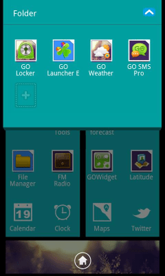 Capture d'écran de l'application WP7blue Theme GO Launcher EX - #8