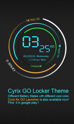 Capture d'écran de l'application Cyrix GO Locker Theme - #1