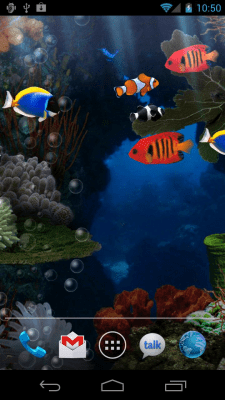 Capture d'écran de l'application Aquarium Free Live Wallpaper - #1