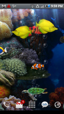 Capture d'écran de l'application Aquarium Free Live Wallpaper - #3