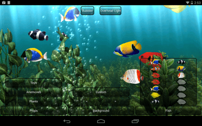 Capture d'écran de l'application Aquarium Free Live Wallpaper - #4