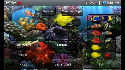 Capture d'écran de l'application Aquarium Free Live Wallpaper - #5
