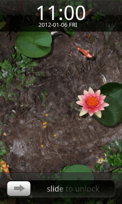 Capture d'écran de l'application GO Locker Lucky Fishpond Theme - #4