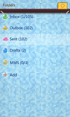 Capture d'écran de l'application GO SMS Pro ShowerRoom ThemeEX - #4