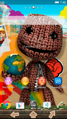 Capture d'écran de l'application XPERIA LittleBigPlanet Theme - #1