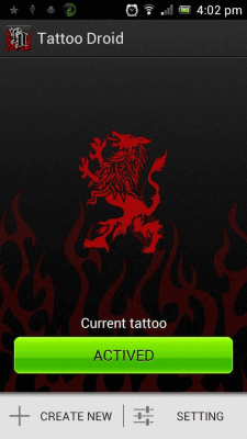 Capture d'écran de l'application Tattoo Droid - #2