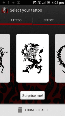 Capture d'écran de l'application Tattoo Droid - #3