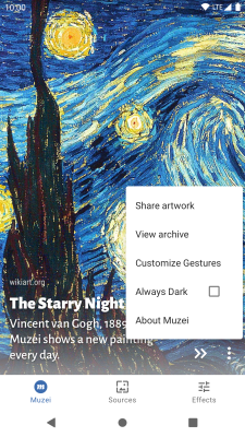Capture d'écran de l'application Muzei Live Wallpaper - #3