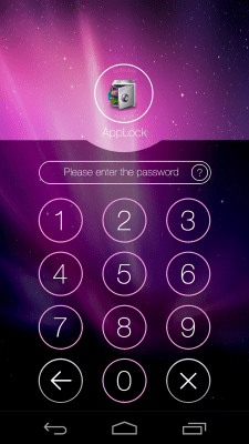 Capture d'écran de l'application AppLock Theme Aurora - #1