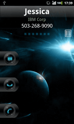 Capture d'écran de l'application Rocket Caller ID Space Theme - #1