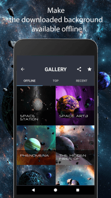 Capture d'écran de l'application Asteroids 3D live wallpaper - #2