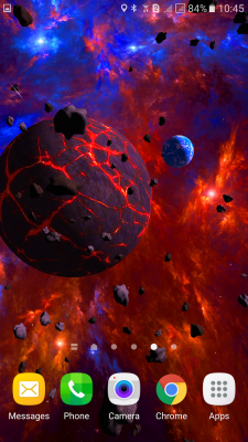 Capture d'écran de l'application Asteroids 3D live wallpaper - #6