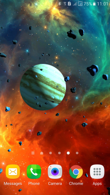 Capture d'écran de l'application Asteroids 3D live wallpaper - #7