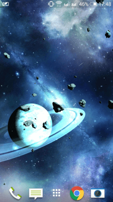 Capture d'écran de l'application Asteroids 3D live wallpaper - #8