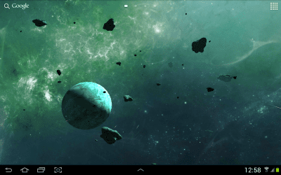 Capture d'écran de l'application Asteroids 3D live wallpaper - #9