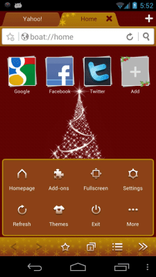 Capture d'écran de l'application Christmas Boat Browser Theme - #5