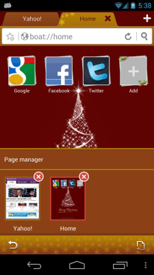 Capture d'écran de l'application Christmas Boat Browser Theme - #6