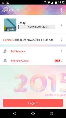 Capture d'écran de l'application Handcent Skin (New year 2015) - #5
