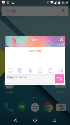 Capture d'écran de l'application Handcent Skin (New year 2015) - #6