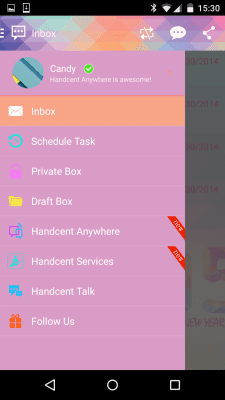 Capture d'écran de l'application Handcent Skin (New year 2015) - #7