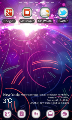 Capture d'écran de l'application WIDE Theme GO Launcher EX - #4