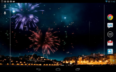 Capture d'écran de l'application KF Fireworks Free L. Wallpaper - #4
