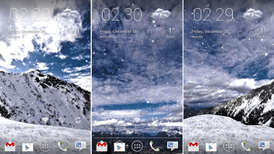 Capture d'écran de l'application Snowfall 360° Free - #2