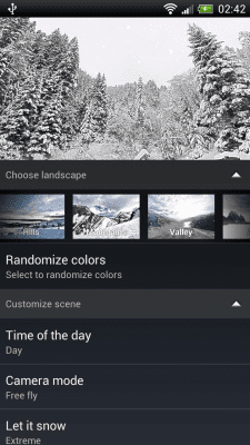 Capture d'écran de l'application Snowfall 360° Free - #5