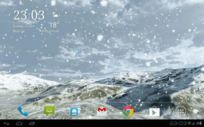 Capture d'écran de l'application Snowfall 360° Free - #11