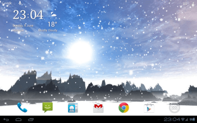 Capture d'écran de l'application Snowfall 360° Free - #12