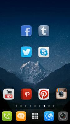 Capture d'écran de l'application GO Launcher EX UI5.0 theme - #3