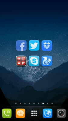 Capture d'écran de l'application GO Launcher EX UI5.0 theme - #4