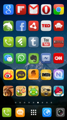 Capture d'écran de l'application GO Launcher EX UI5.0 theme - #7
