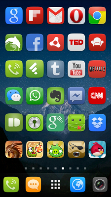 Capture d'écran de l'application GO Launcher EX UI5.0 theme - #8