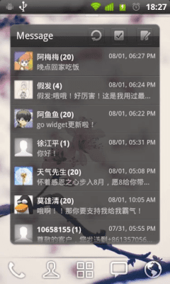 Capture d'écran de l'application GOWidget Theme - Transparency - #5