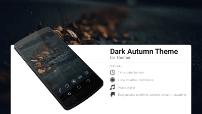 Capture d'écran de l'application Dark Autumn Theme - #1