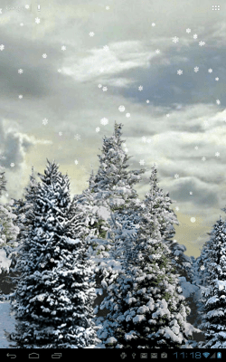 Capture d'écran de l'application Snowfall Free Live Wallpaper - #1