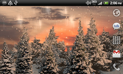 Capture d'écran de l'application Snowfall Free Live Wallpaper - #4