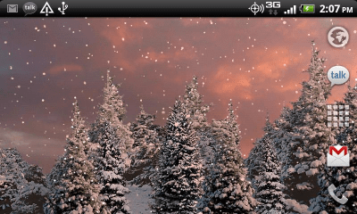 Capture d'écran de l'application Snowfall Free Live Wallpaper - #5