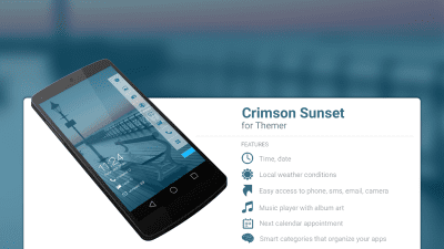 Capture d'écran de l'application Crimson Sunset Theme - #1