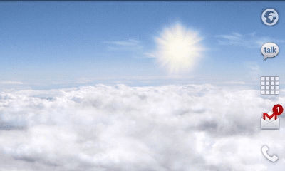 Capture d'écran de l'application Blue Skies Free Live Wallpaper - #3