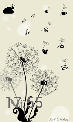 Capture d'écran de l'application Launcher 8 theme:Dandelions - #2